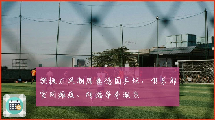 樊振东风潮席卷德国乒坛，俱乐部官网瘫痪、转播争夺激烈