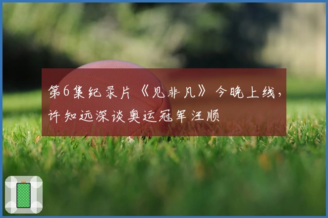 第6集纪录片《见非凡》今晚上线，许知远深谈奥运冠军汪顺